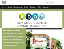 Tablet Screenshot of kirkwoodbiz.com